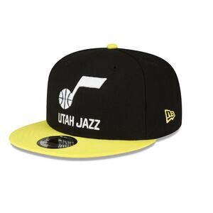 NWT New Era Utah Jazz Basic Two Tone 9FIFTY Snapback Hat NBA Logo Embroidered